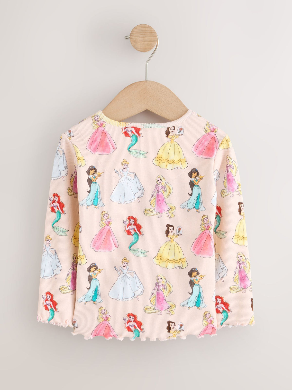 Pink Disney Princesses Long Sleeve Ribbed Top (3mths-7yrs) - image 2