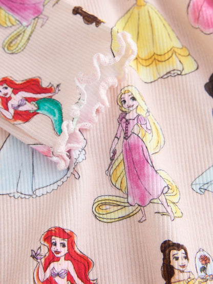 Pink Disney Princesses Long Sleeve Ribbed Top (3mths-7yrs) - image 3