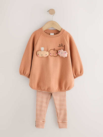 Orange Little Pumpkin Sweatshirt and Legging Set (3mths-7yrs) image 1