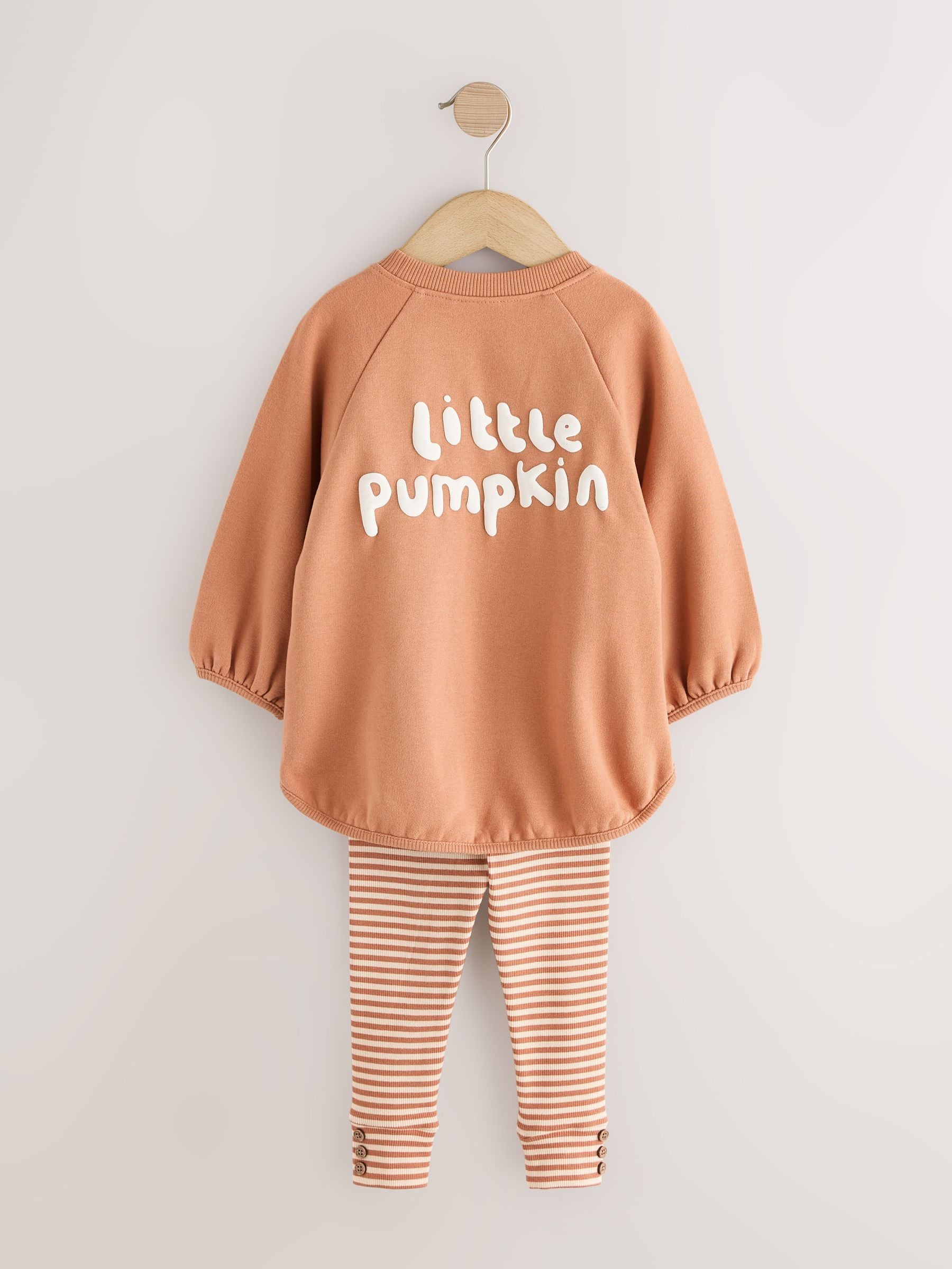 Orange Little Pumpkin Sweatshirt and Legging Set (3mths-7yrs) image 3