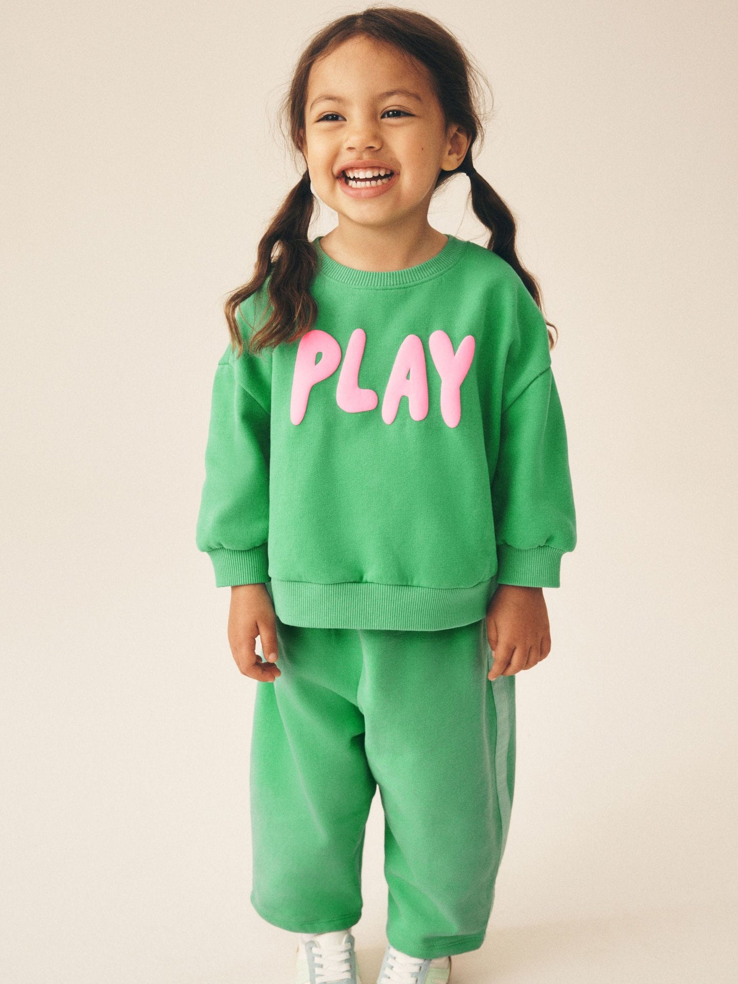 Green Play Sweatshirt and Barrel Leg Set (3mths-7yrs) image 2