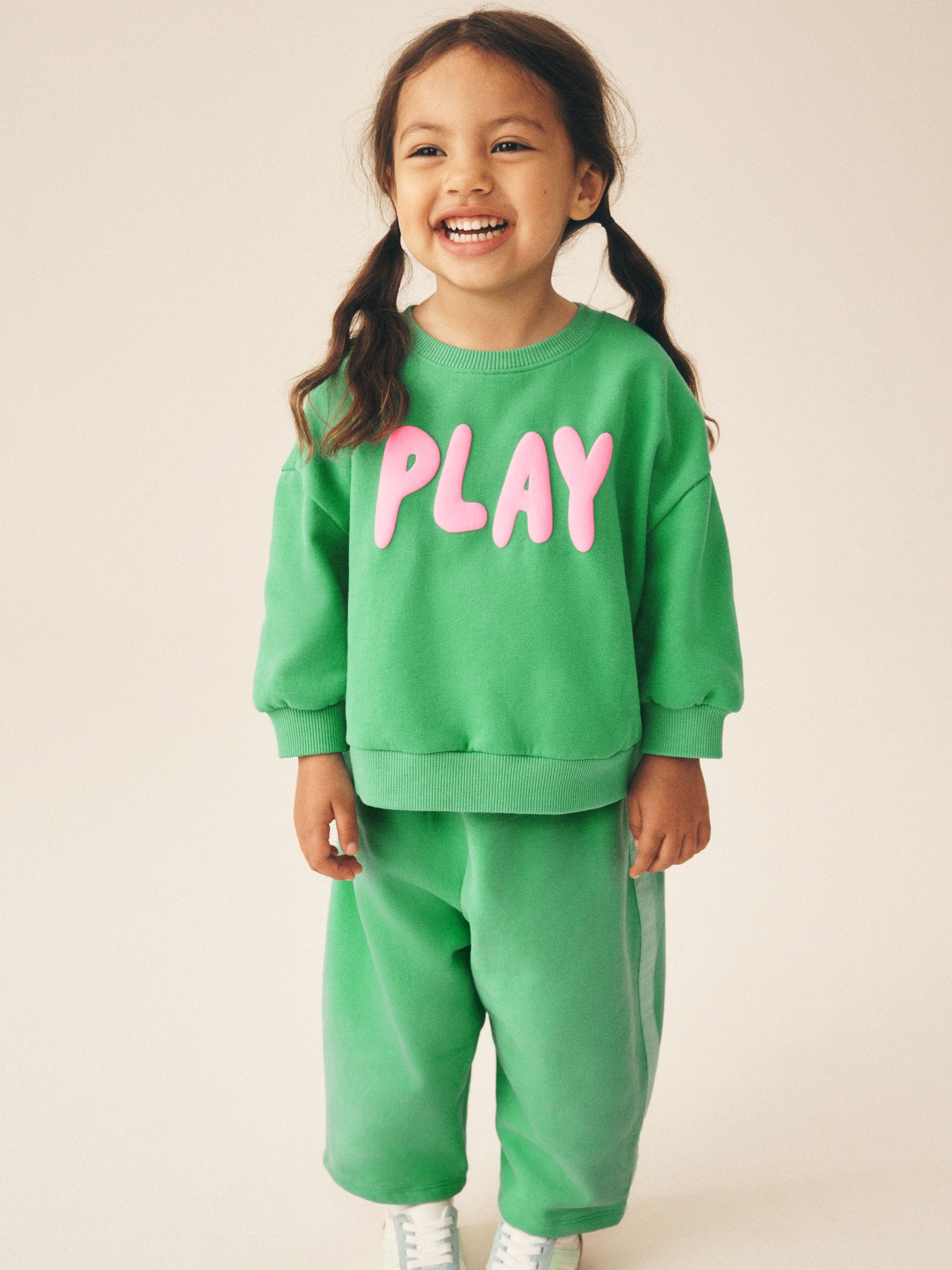 Green Play Sweatshirt and Barrel Leg Set (3mths-7yrs) image 2