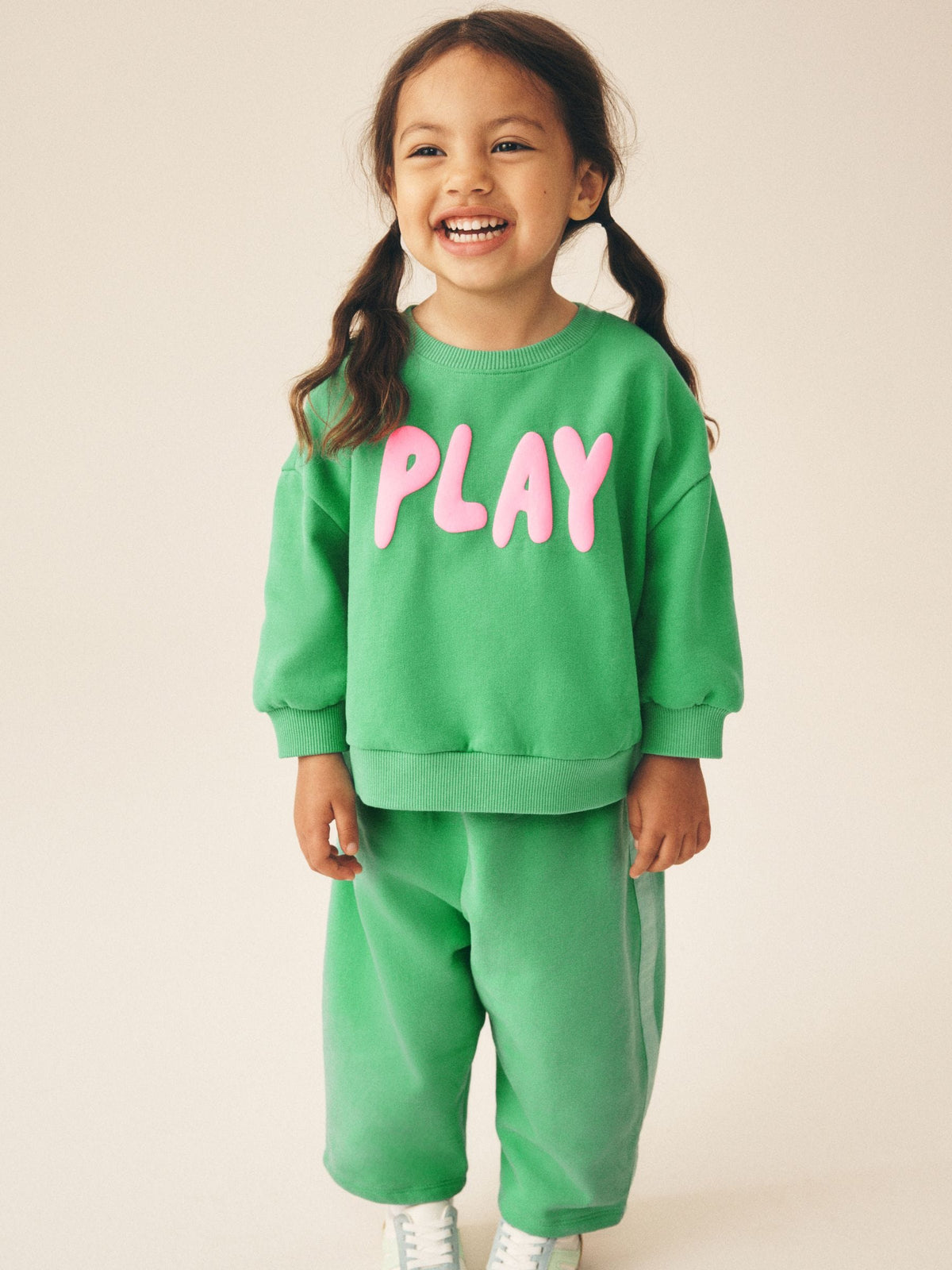Green Play Sweatshirt and Barrel Leg Set (3mths-7yrs) image 2