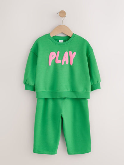Green Play Sweatshirt and Barrel Leg Set (3mths-7yrs) image 5