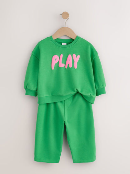 Green Play Sweatshirt and Barrel Leg Set (3mths-7yrs) image 6