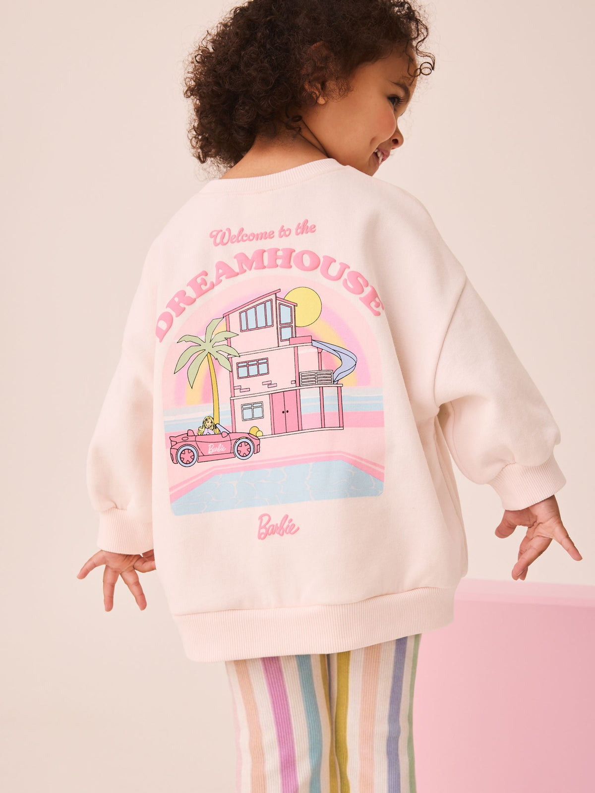 Dsiney Kidz - Barbie Dreamhouse Rainbow Sweatshirt and Flare Leg Set (3mths-7yrs) image 4