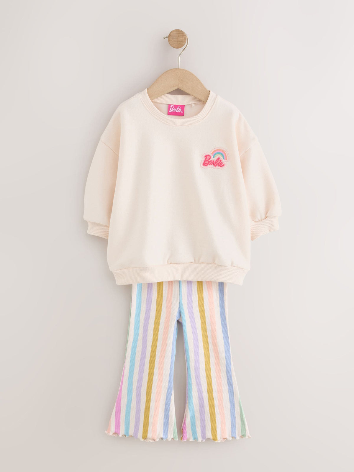 Dsiney Kidz - Barbie Dreamhouse Rainbow Sweatshirt and Flare Leg Set (3mths-7yrs) image 5