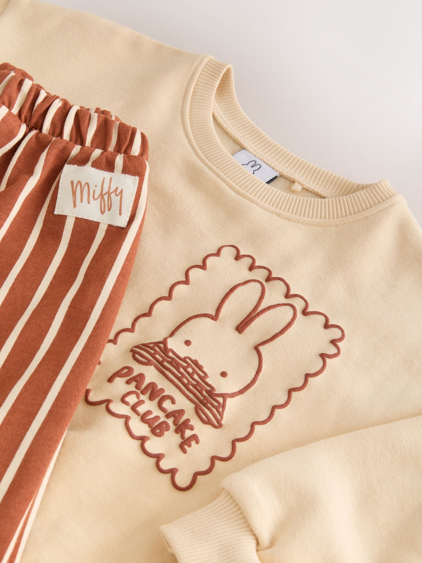 Miffy Light Yellow Stripe Sweatshirt and Wide Leg Set (3mths-7yrs) image 5