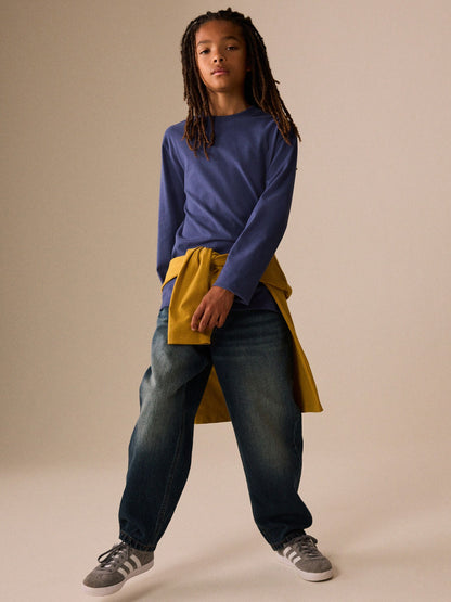 Dsiney Kidz - Mid Blue Cosy Long Sleeve T-Shirt (3-16yrs) image 2
