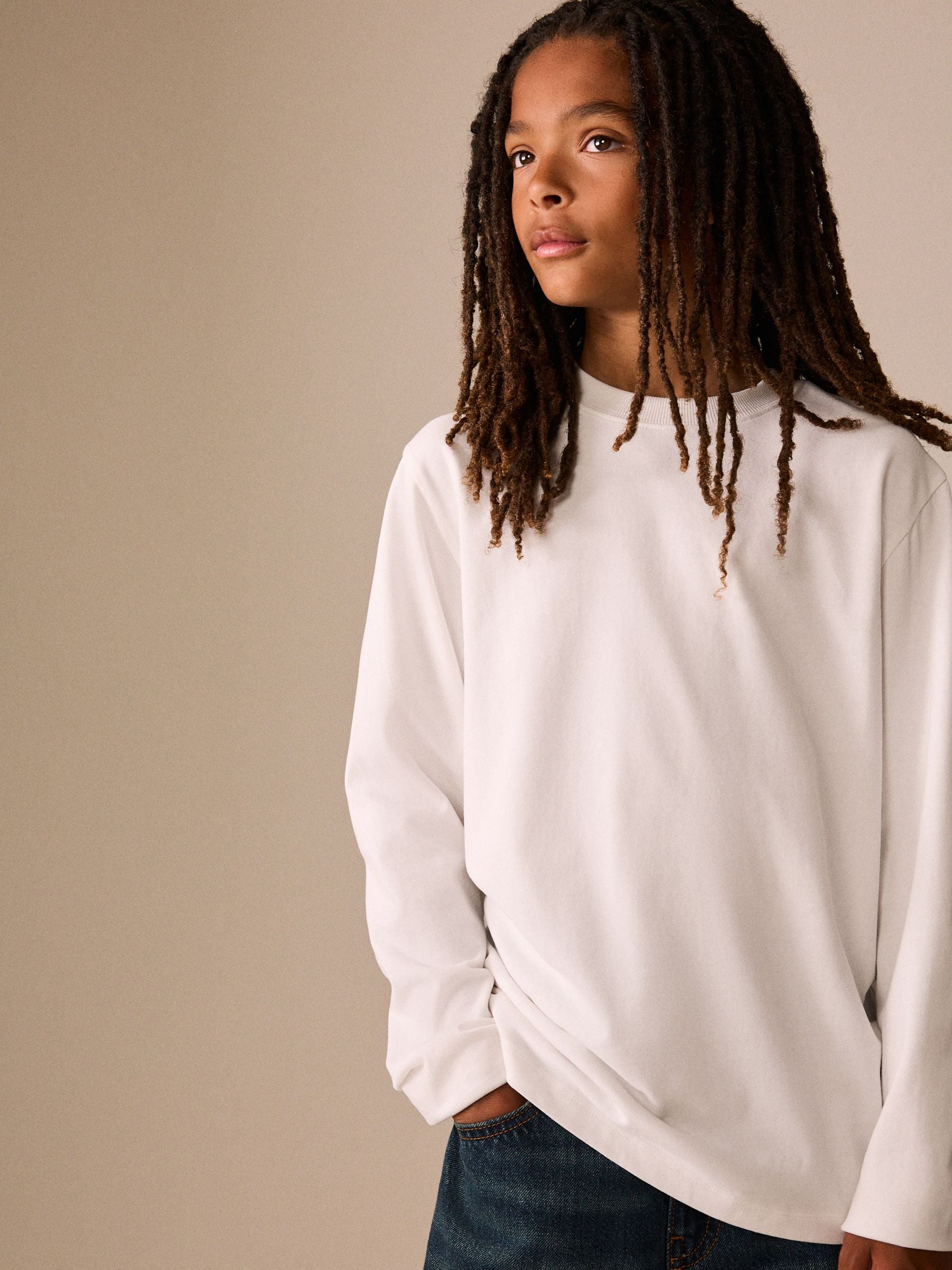 Dsiney Kidz - White Cosy Long Sleeve T-Shirt (3-16yrs) image 2