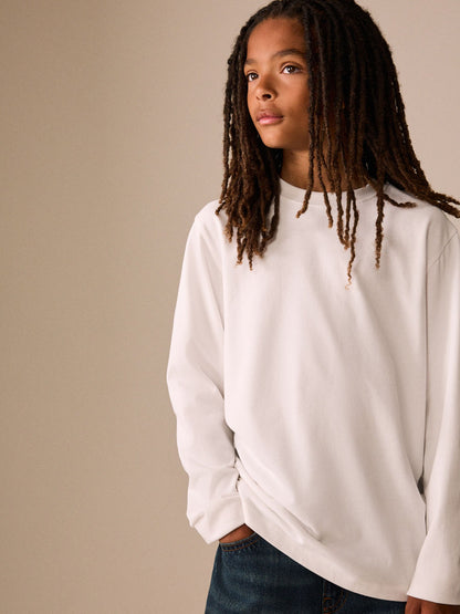 Dsiney Kidz - White Cosy Long Sleeve T-Shirt (3-16yrs) image 2