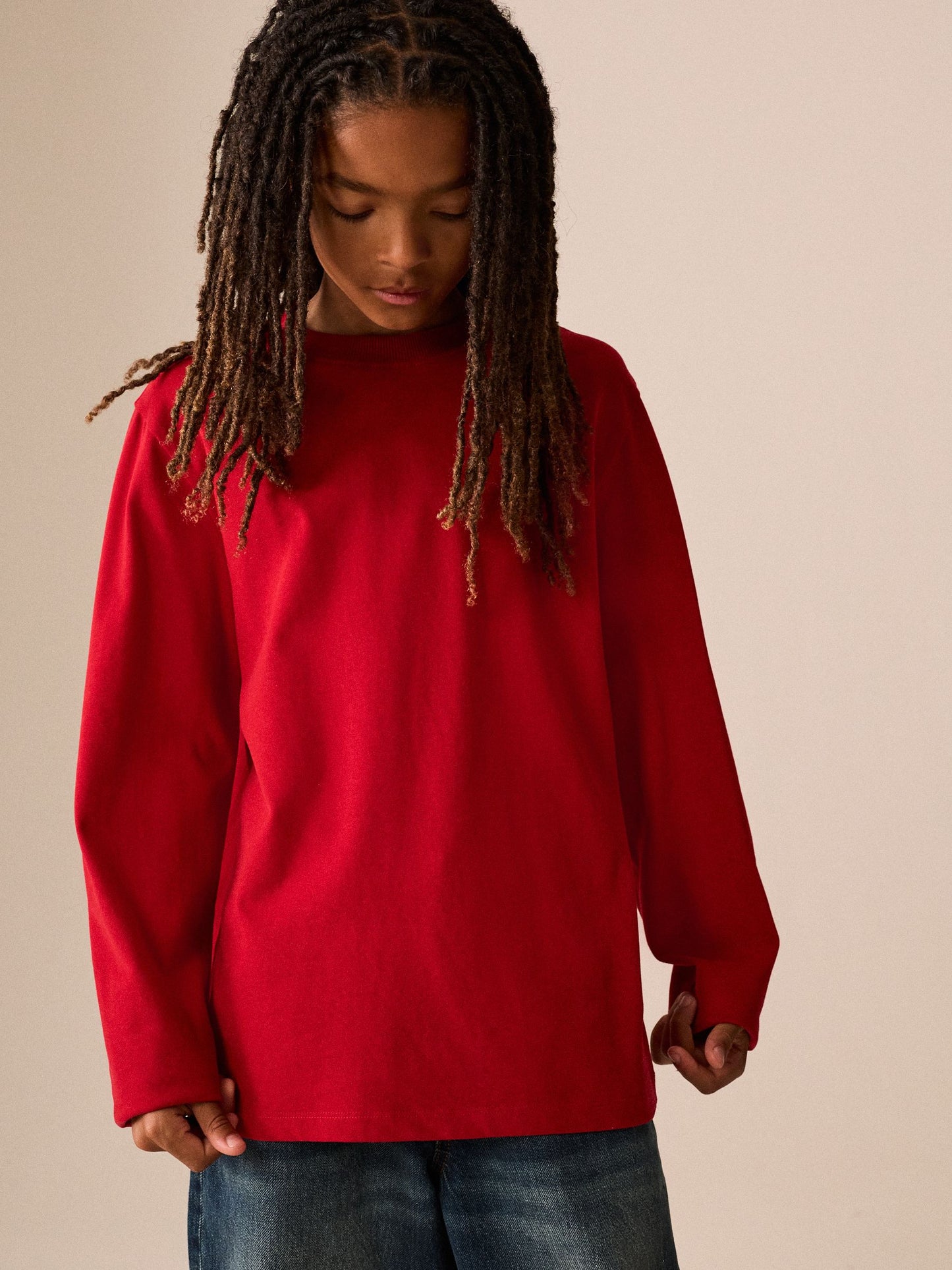 Dsiney Kidz - Red Cosy Long Sleeve T-Shirt (3-16yrs) image 1