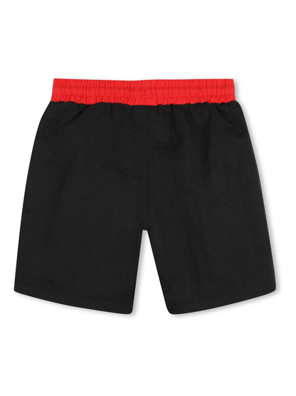 HUGO Black Side Logo Swim Shorts image 2