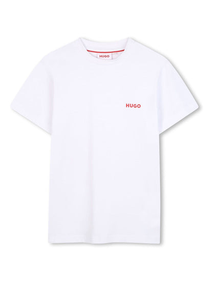 HUGO Black Logo Crew Neck Short Sleeve T-Shirts 2 Pack image 4