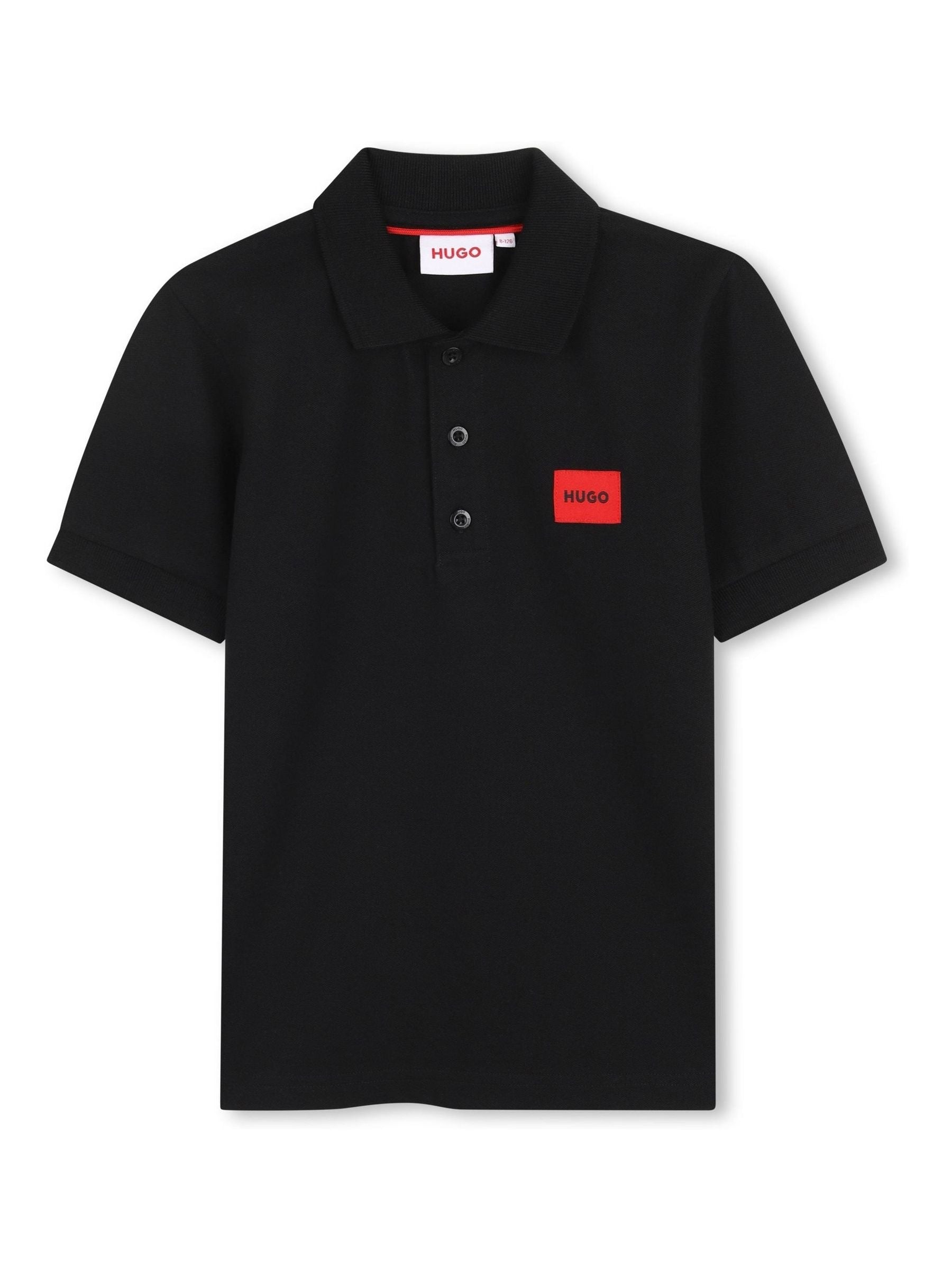 Dsiney Kidz - HUGO Black Logo Short Sleeve Polo Shirt image 1