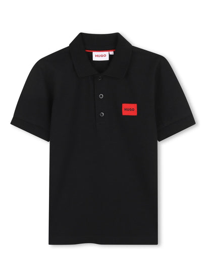 Dsiney Kidz - HUGO Black Logo Short Sleeve Polo Shirt image 1