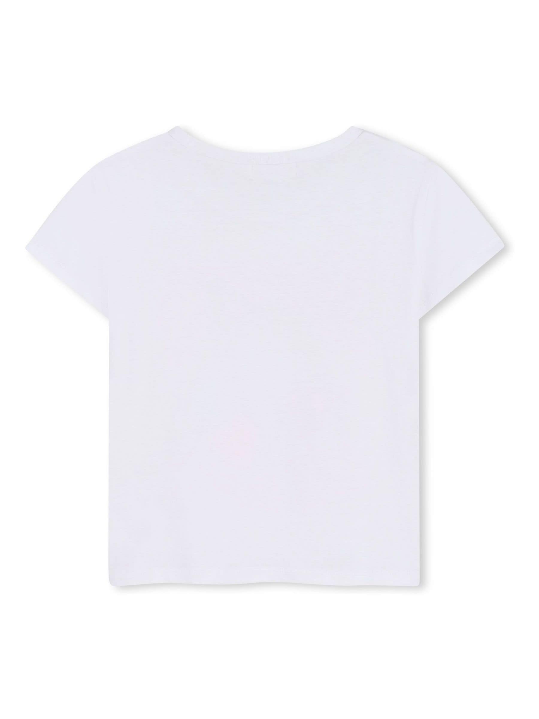 Billieblush White Short Sleeve Graphic Print T-Shirt image 2