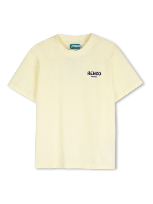 Kenzo Kids Yellow Back Graphic Logo Crew Neck Short Sleeve T-Shirt image 1