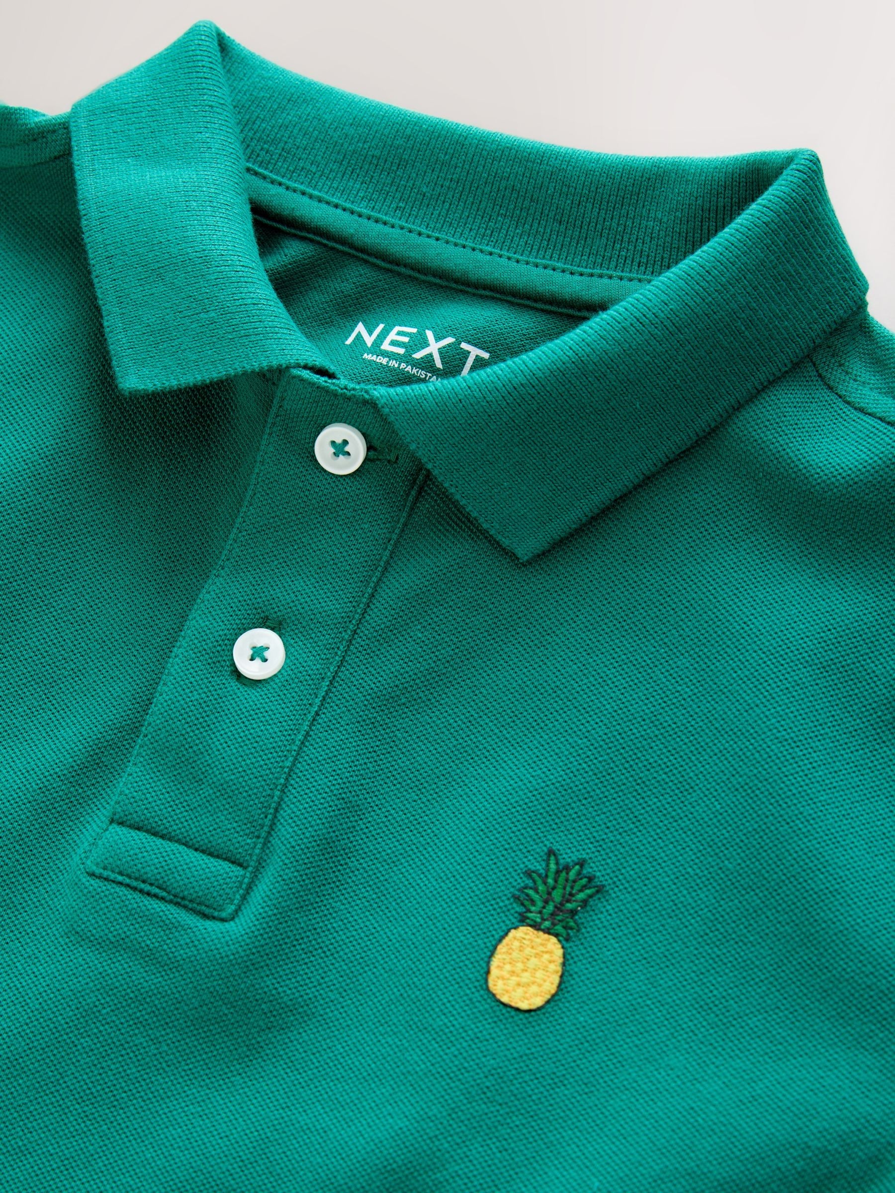 Dsiney Kidz - Green Sign Off Short Sleeve Polo Shirt (3-16yrs) image 3