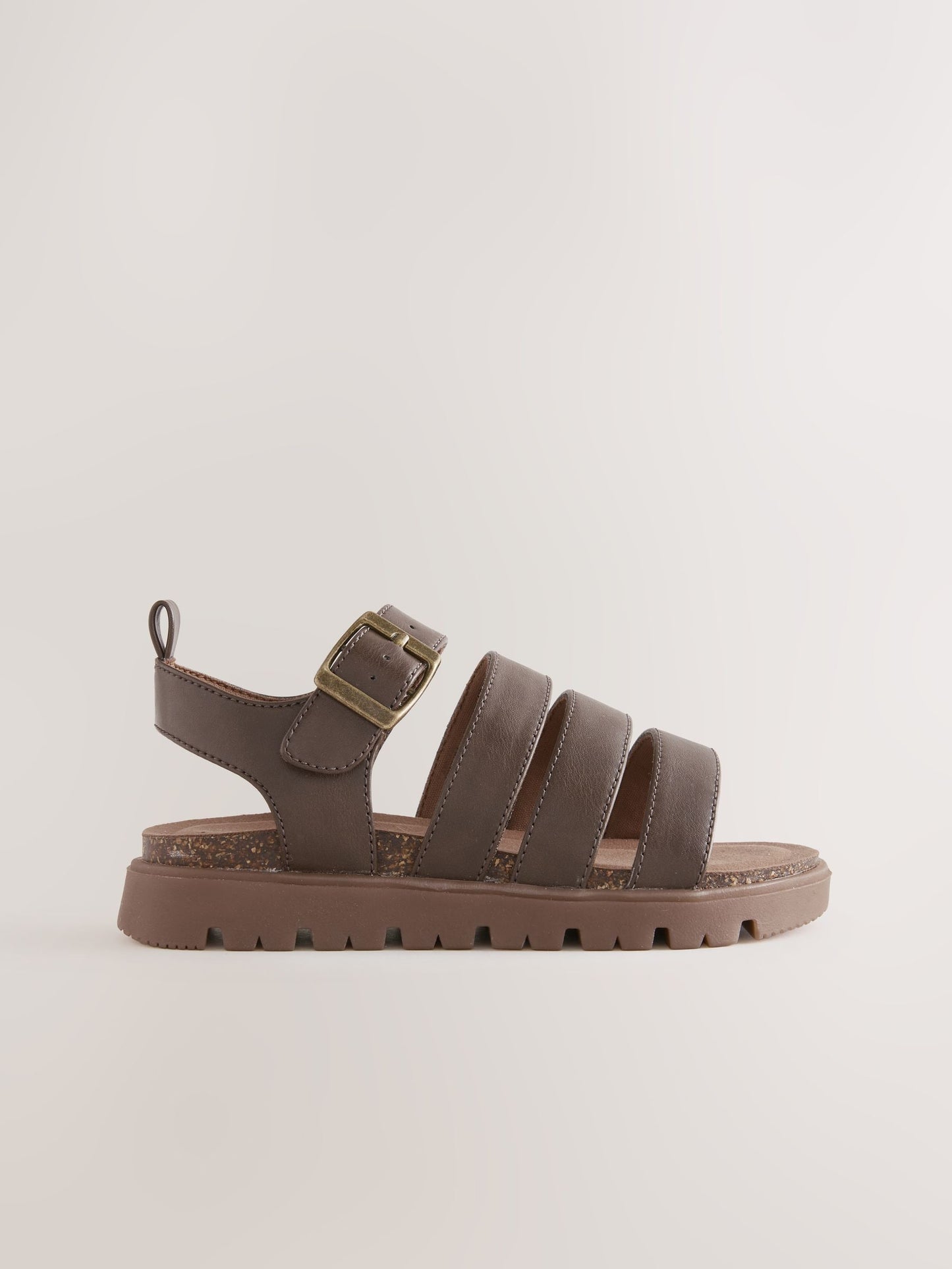 Chocolate Brown Chunky Sandals image 2