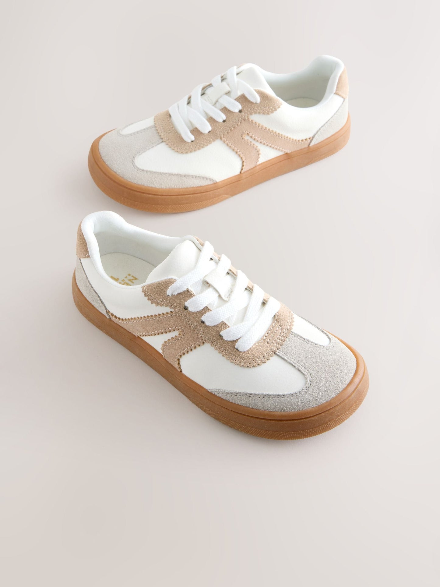 Neutral Barefoot Lace-up Trainers image 1