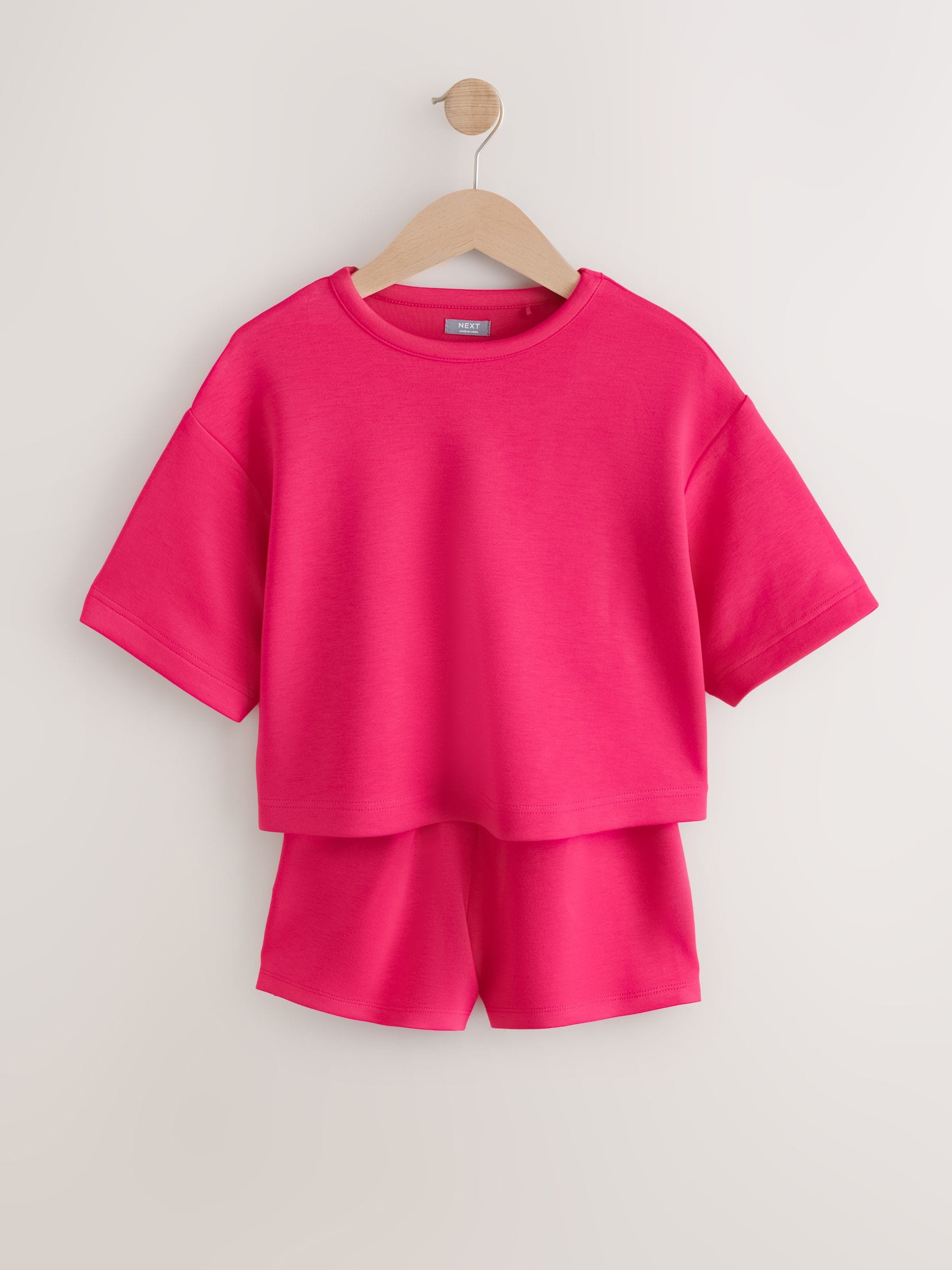 Dsiney Kidz - Bright Pink Supersoft T-Shirt and Shorts Set (3-16yrs) image 6