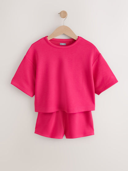 Dsiney Kidz - Bright Pink Supersoft T-Shirt and Shorts Set (3-16yrs) image 6