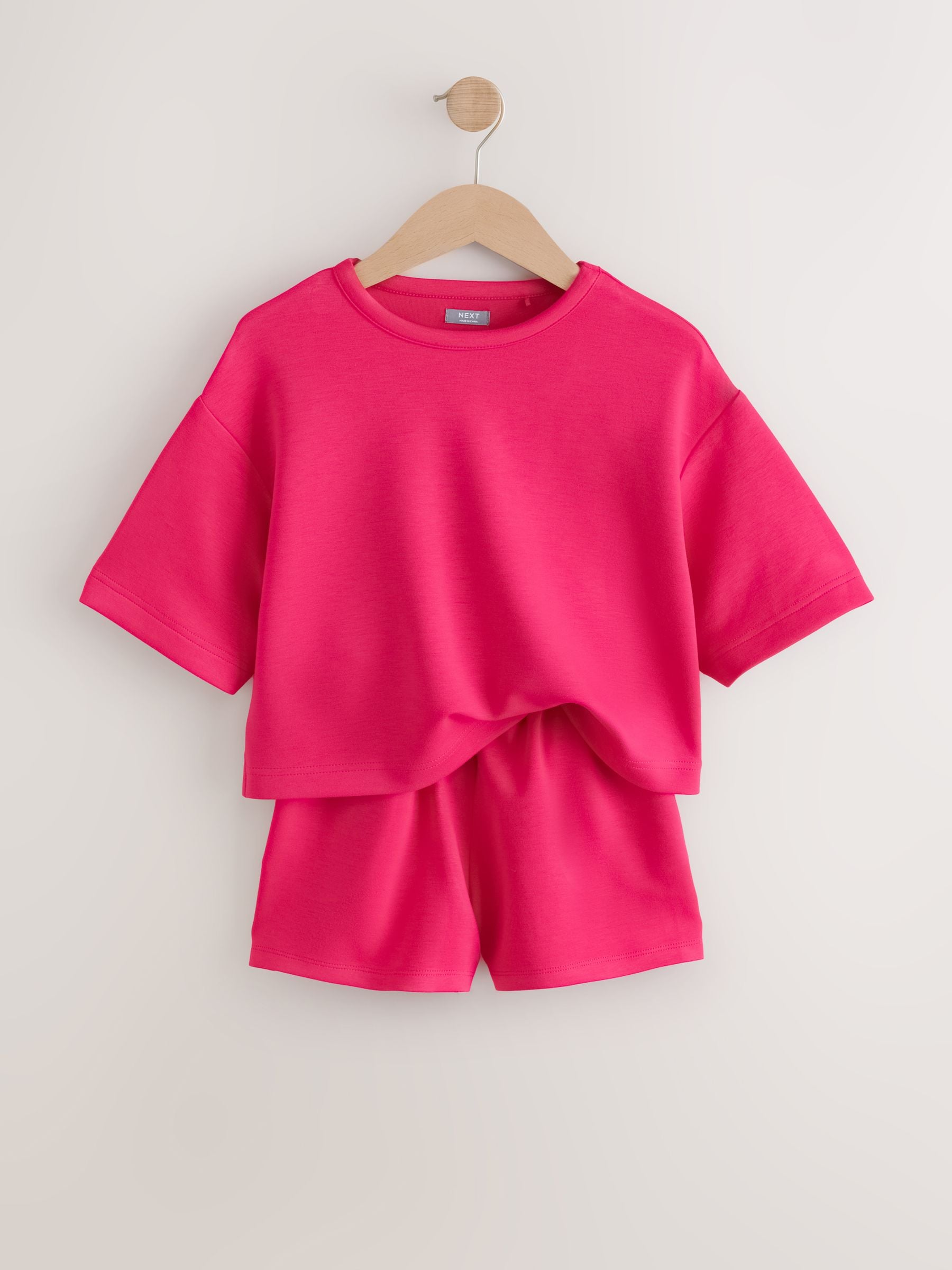 Dsiney Kidz - Bright Pink Supersoft T-Shirt and Shorts Set (3-16yrs) image 7