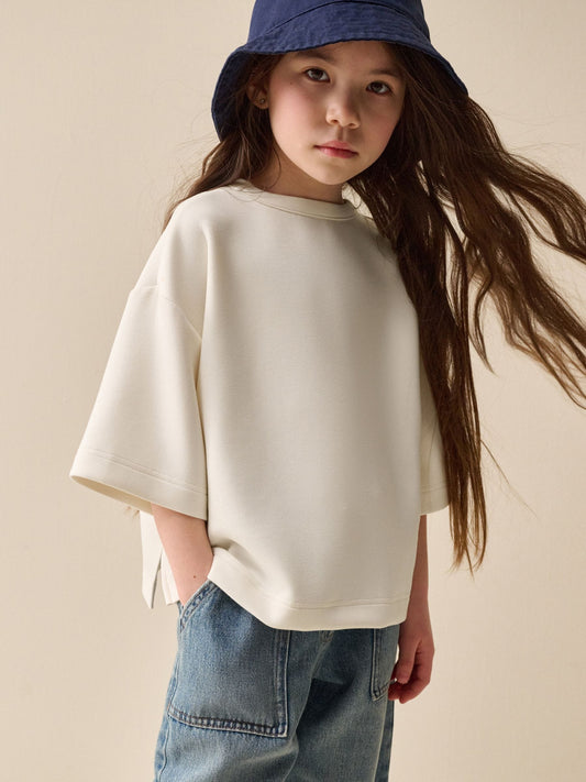 Dsiney Kidz - Ecru Supersoft Oversized Boxy T-Shirt (3-16yrs) image 1