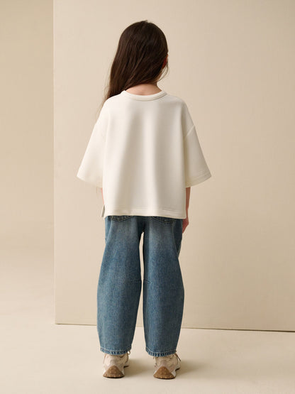 Dsiney Kidz - Ecru Supersoft Oversized Boxy T-Shirt (3-16yrs) image 2