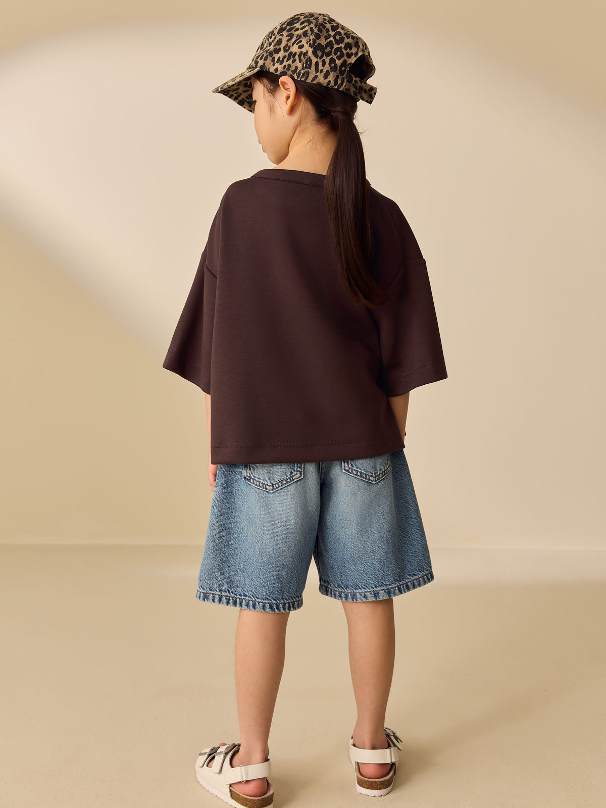 Dsiney Kidz - Chocolate Brown Supersoft Oversized Boxy T-Shirt (3-16yrs) image 3