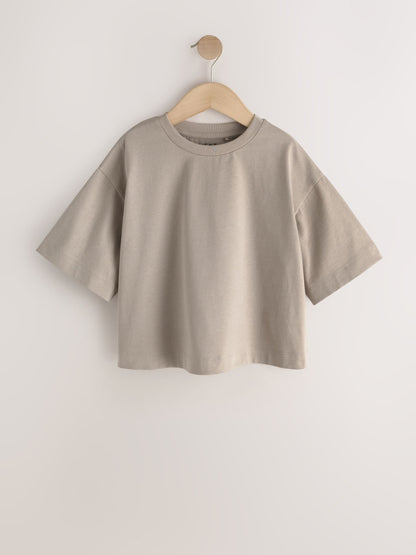 Dsiney Kidz - Neutral Oversized Boxy T-Shirts 5 Pack (3-16yrs) image 11