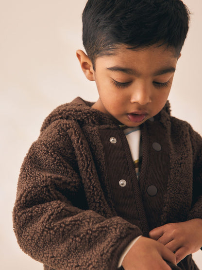 Dsiney Kidz - Chocolate Brown Hooded Fleece (3mths-7yrs) image 5
