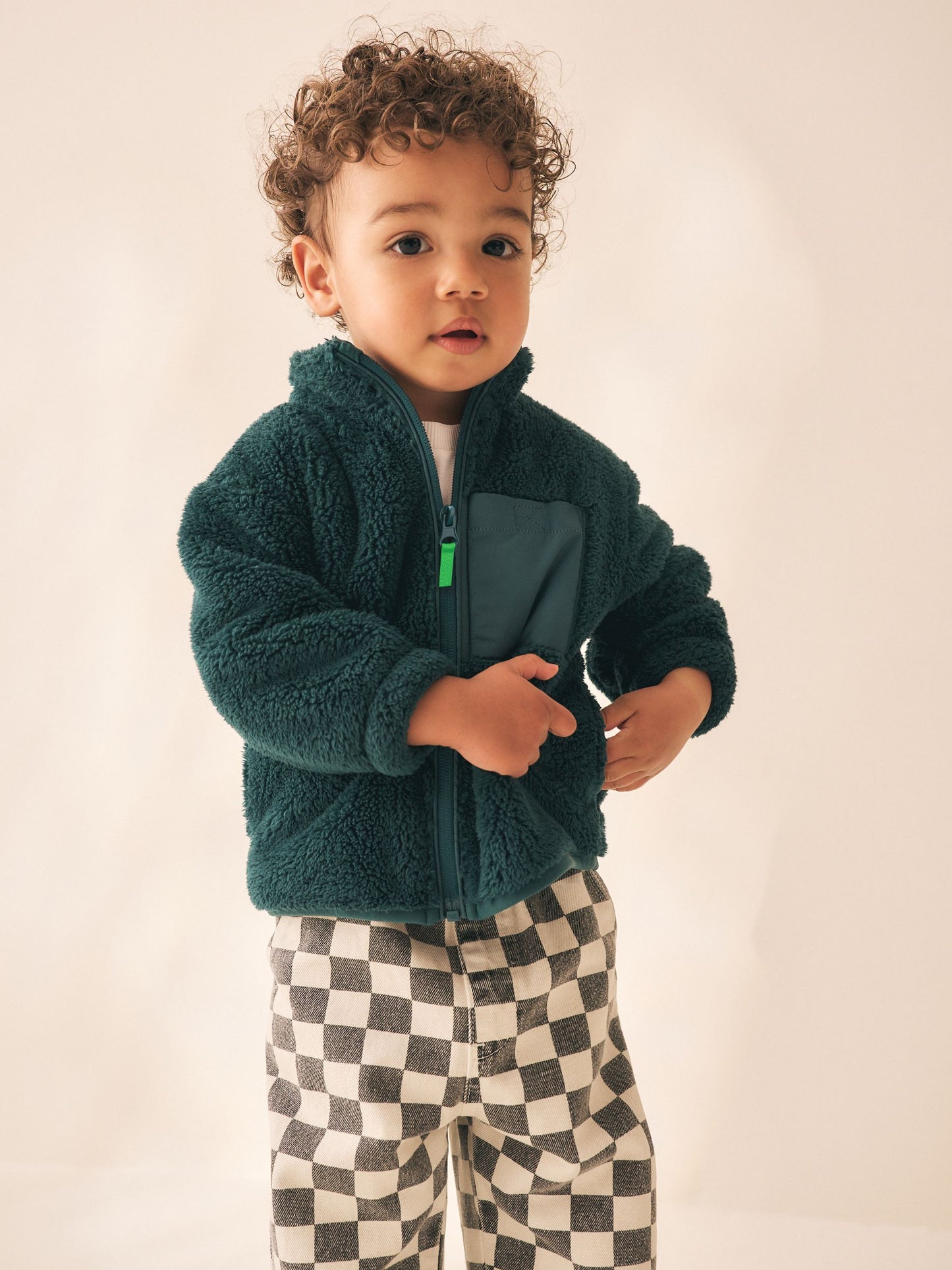 Dsiney Kidz - Teal Green Zip Thru Fleece (3mths-7yrs) image 1