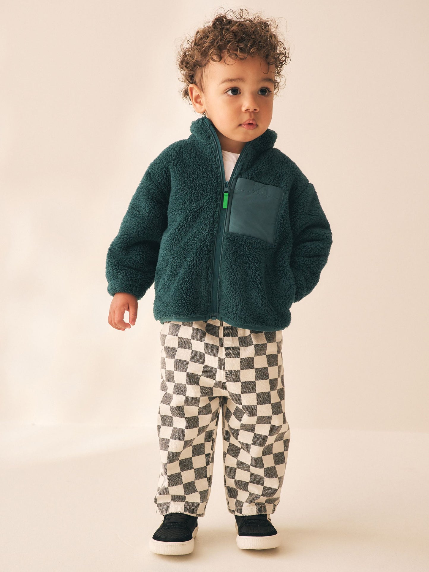 Dsiney Kidz - Teal Green Zip Thru Fleece (3mths-7yrs) image 2