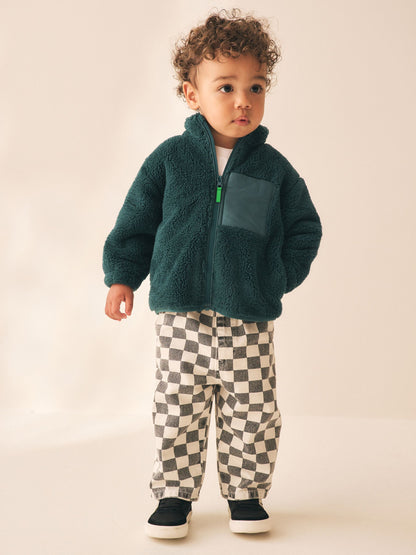 Dsiney Kidz - Teal Green Zip Thru Fleece (3mths-7yrs) image 2