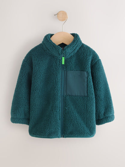 Dsiney Kidz - Teal Green Zip Thru Fleece (3mths-7yrs) image 4