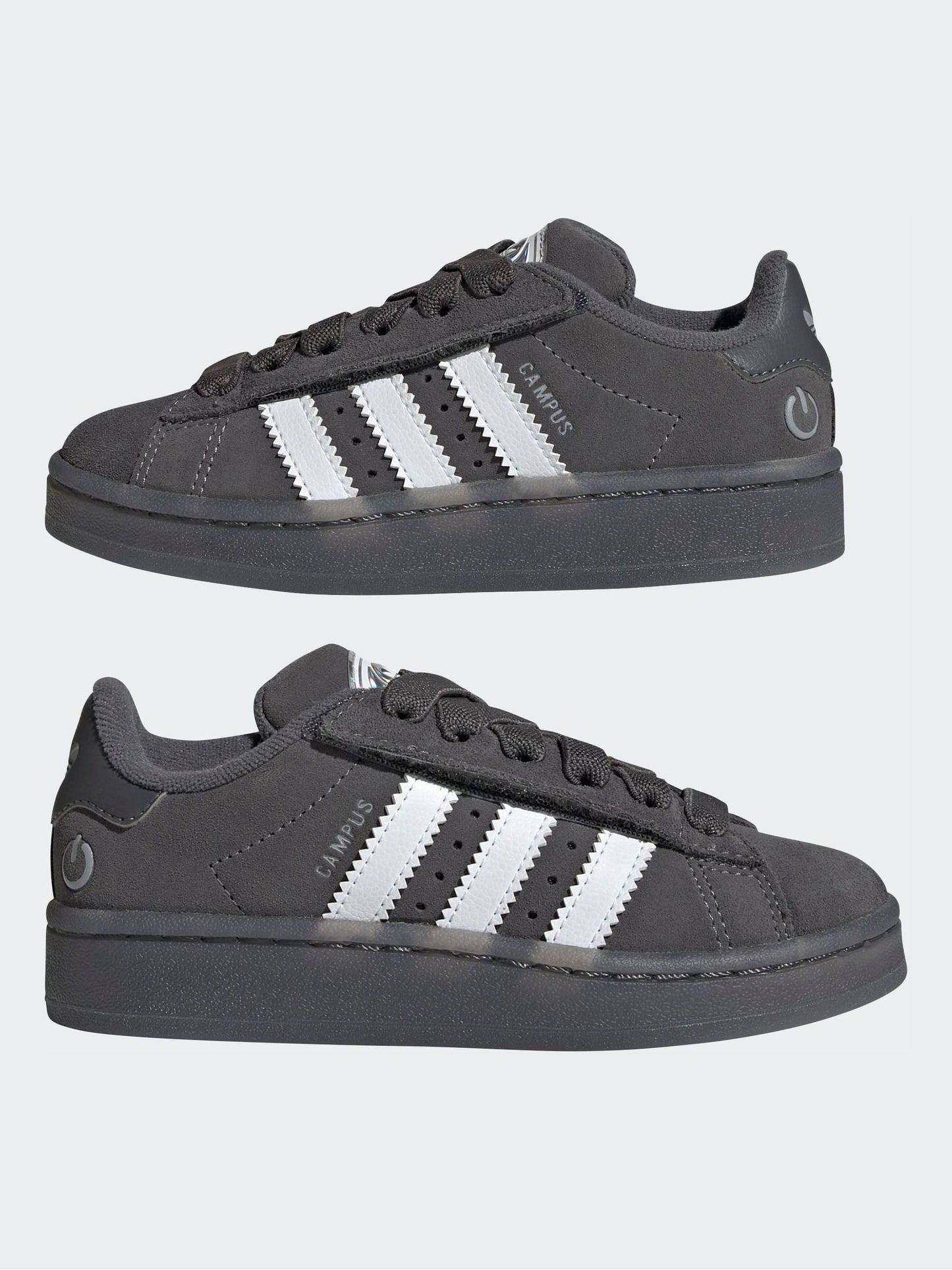 adidas Originals Grey Campus 00S Led Lights Comfort Closure Elastic Lace Shoes image 3