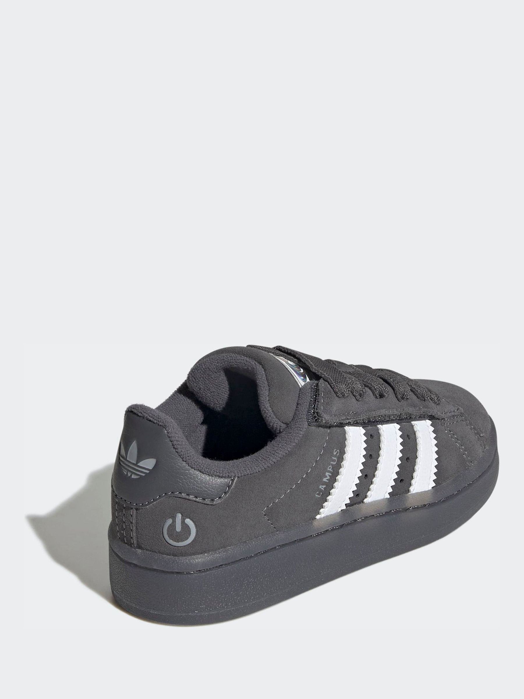 adidas Originals Grey Campus 00S Led Lights Comfort Closure Elastic Lace Shoes image 7