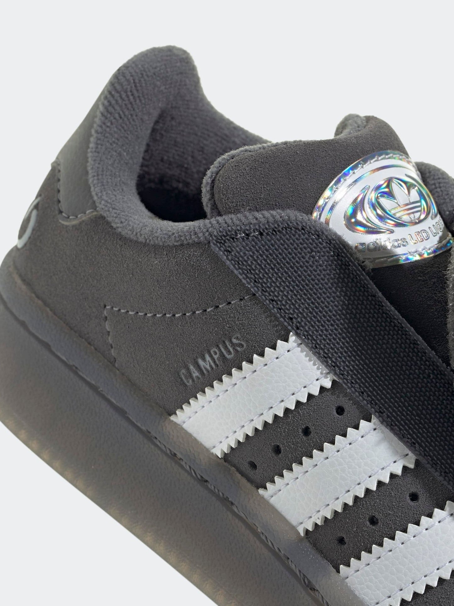 adidas Originals Grey Campus 00S Led Lights Comfort Closure Elastic Lace Shoes image 9