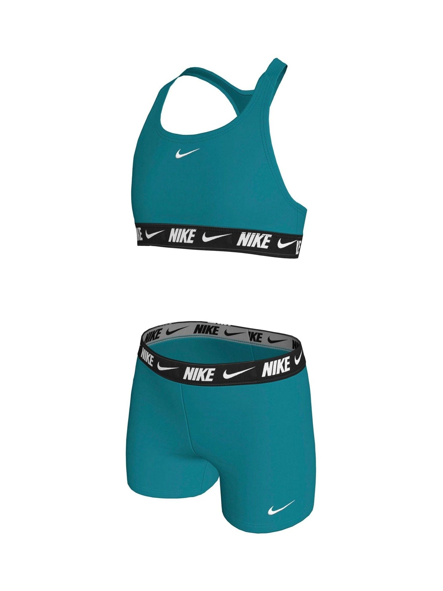 Dsiney Kidz - Nike Green Logo Tape Racerback Bikini Shorts Set image 1