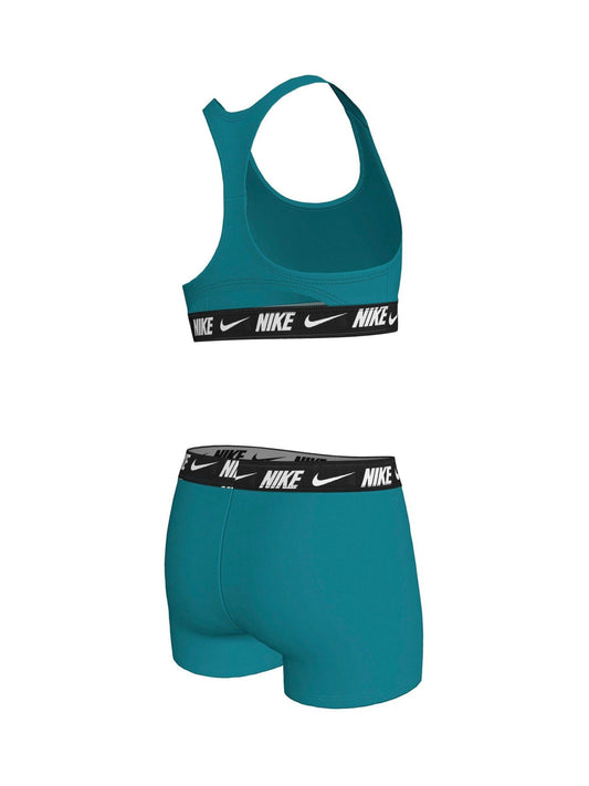 Dsiney Kidz - Nike Green Logo Tape Racerback Bikini Shorts Set image 2