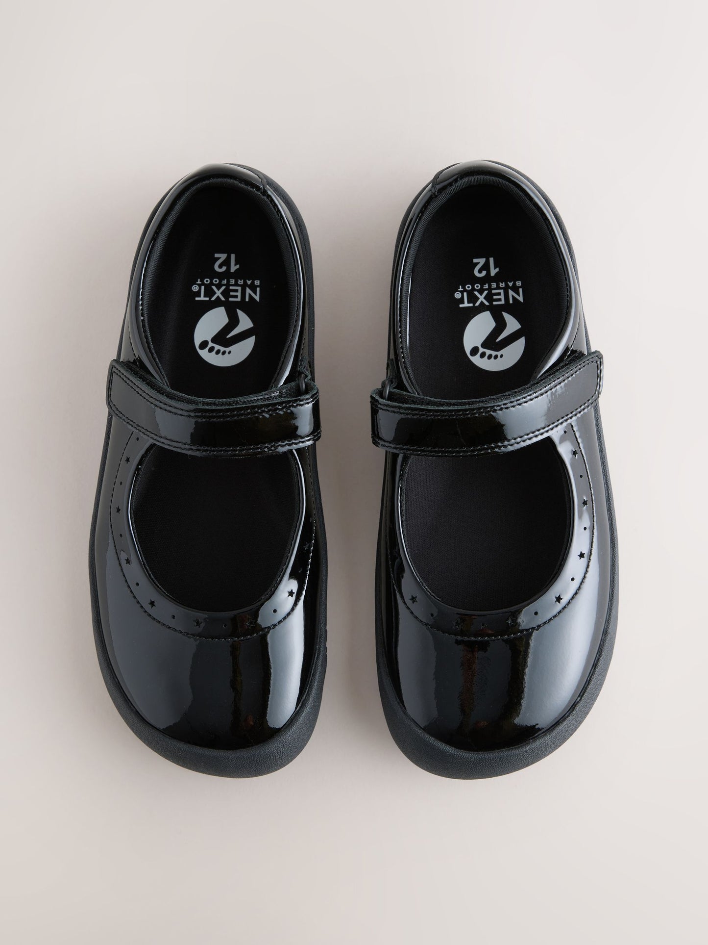 Black Patent Leather Standard Fit (F) Barefoot Mary Jane School Shoes image 3