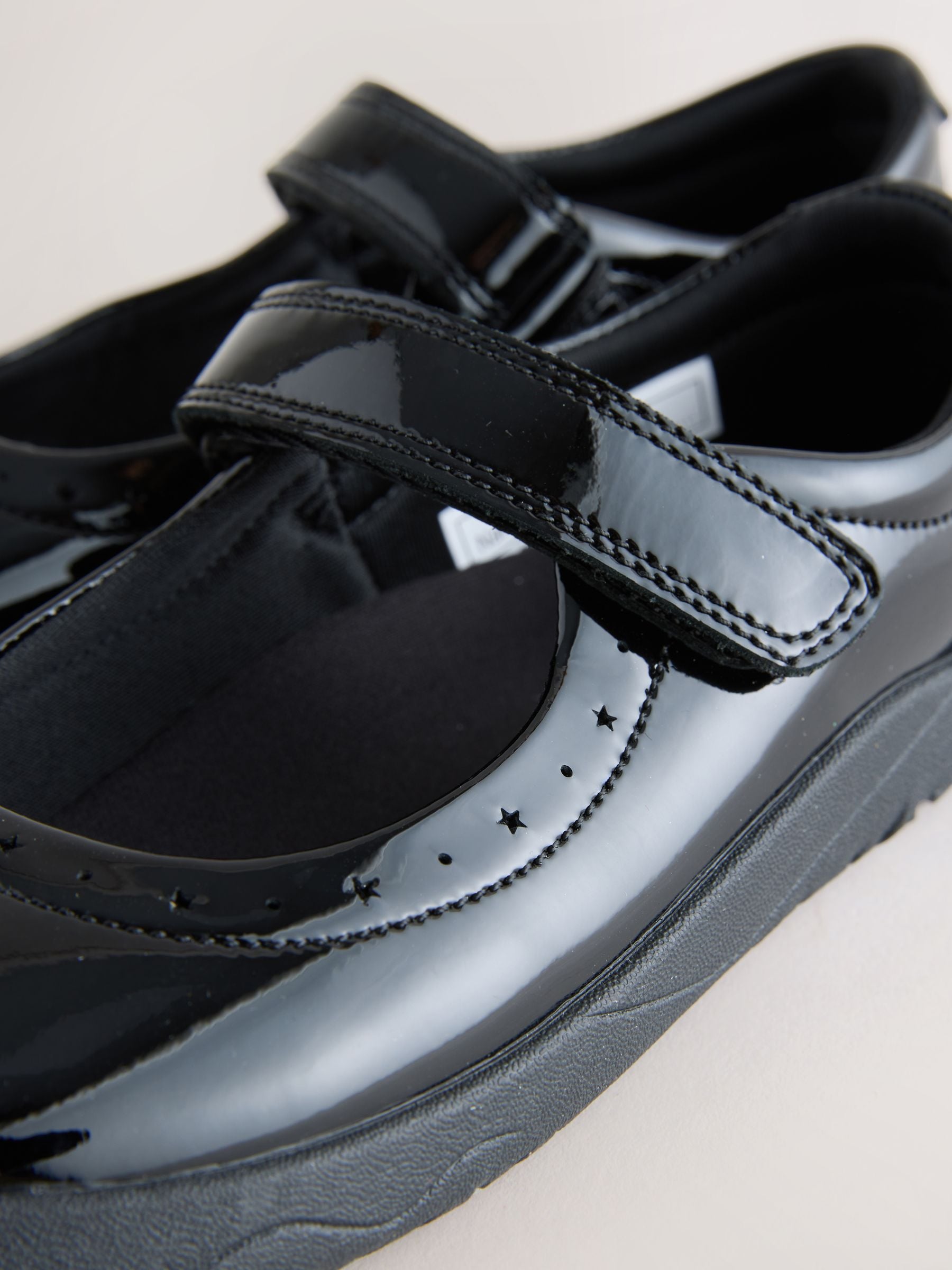 Black Patent Leather Standard Fit (F) Barefoot Mary Jane School Shoes image 5