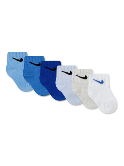Nike Blue Infant Swoosh Ankle Socks 6 Pack - image 2