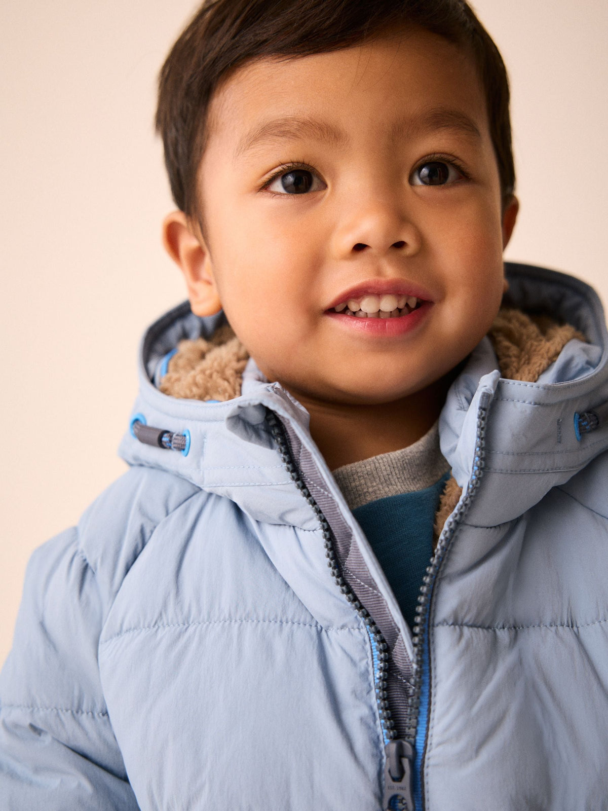 Dsiney Kidz - Light Blue Borg Lined Padded Coat (6mths-7yrs) image 6