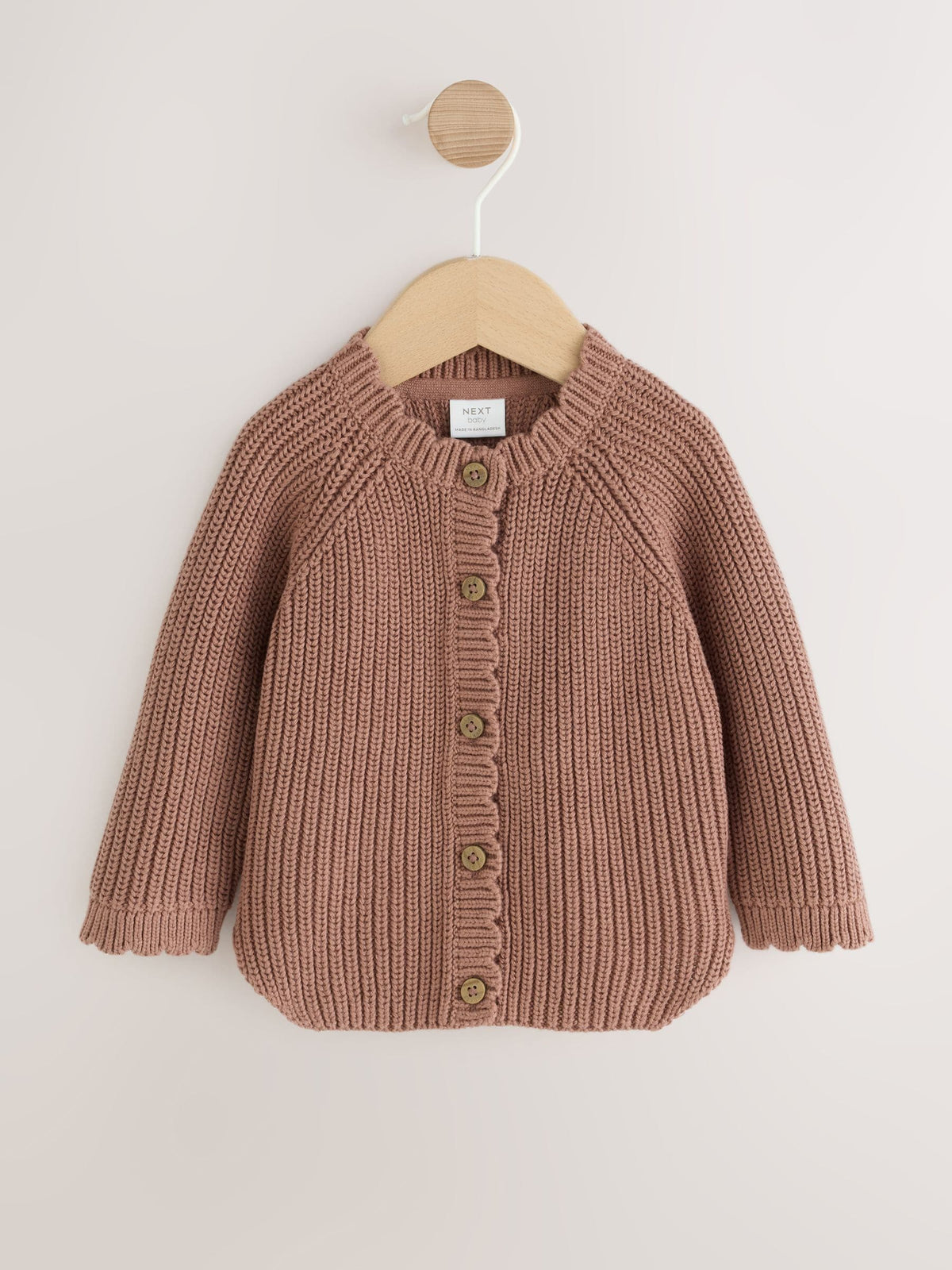 Dsiney Kidz - Brown Scallop Knitted Baby Cardigan (0mths-2yrs) image 4