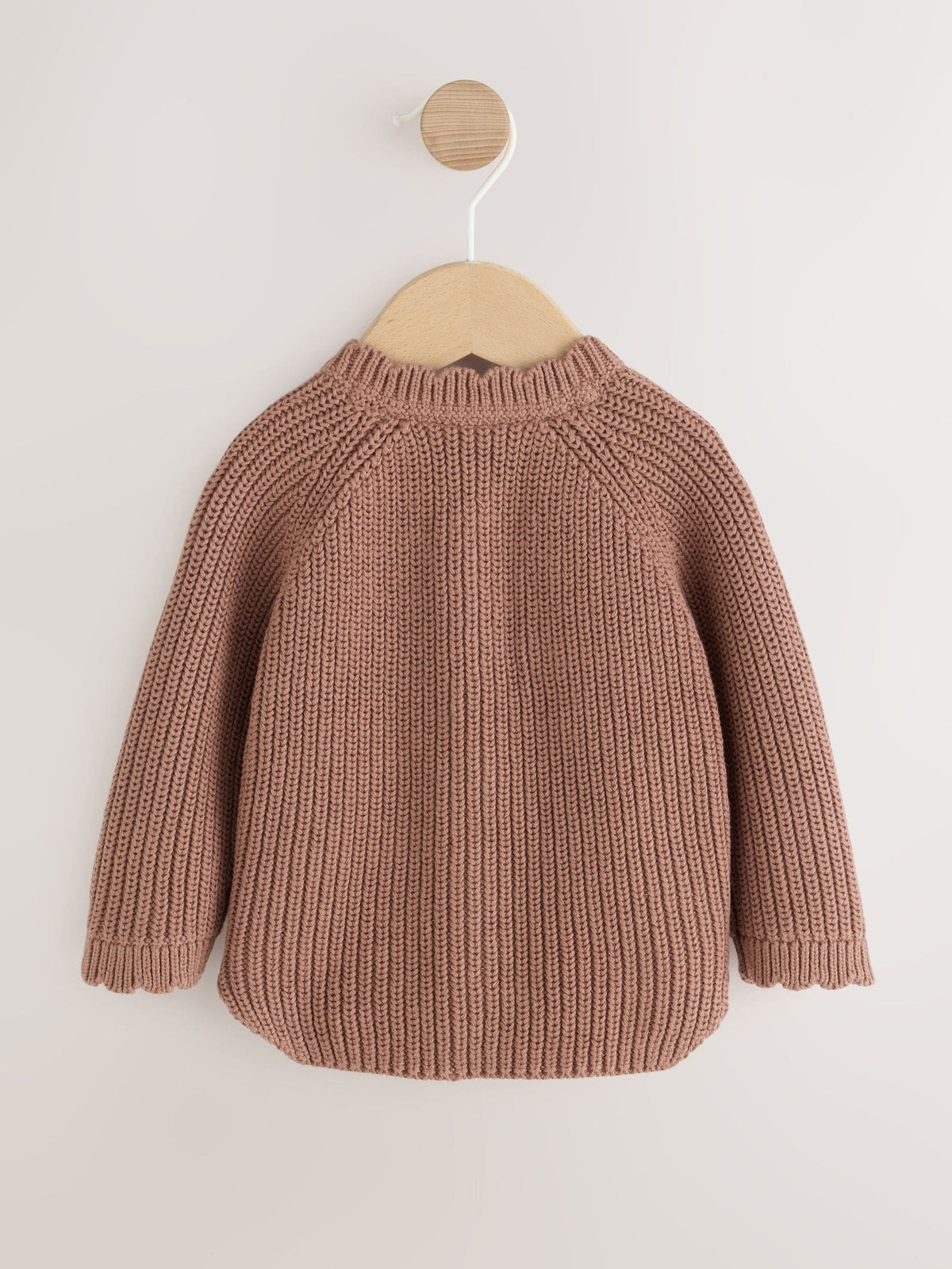Dsiney Kidz - Brown Scallop Knitted Baby Cardigan (0mths-2yrs) image 5