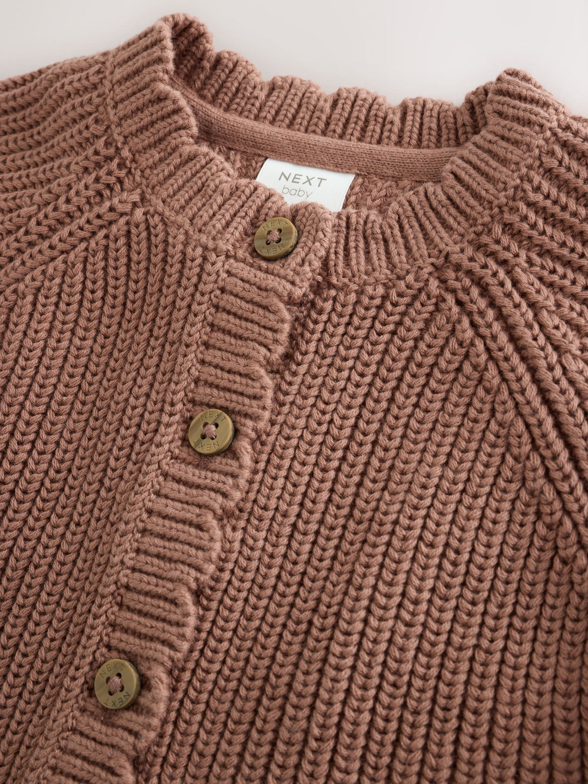 Dsiney Kidz - Brown Scallop Knitted Baby Cardigan (0mths-2yrs) image 7