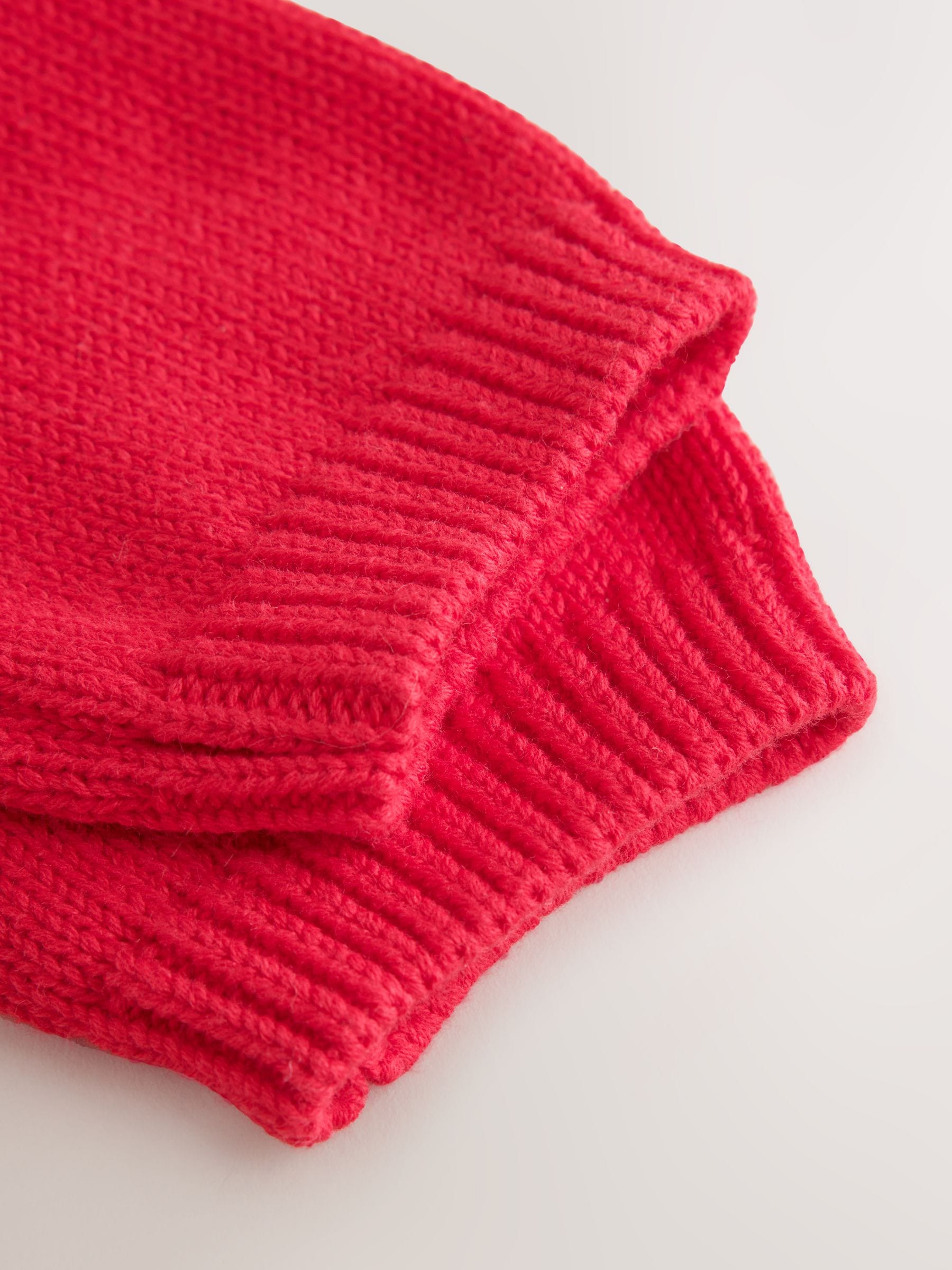 Dsiney Kidz - Red Heart Crochet Pocket Heart Pocket Button Through Baby Cardigan (0mths-2yrs) image 6